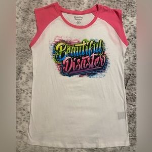 Beautiful Disaster Raglan Tee